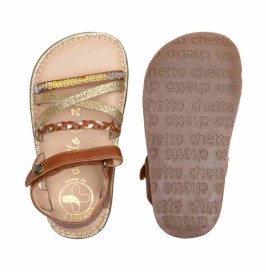 Sandalias barefoot Ibiza moka marrón de Chetto