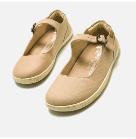 Bailarinas de lona respetuosas Canver beige de Mustang Free