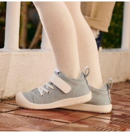 Deportivas respetuosas Denim Skin celeste de ATTIPAS