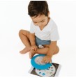 Bolsa sensorial azul PEEKABOO de playa de Jellystone Designs