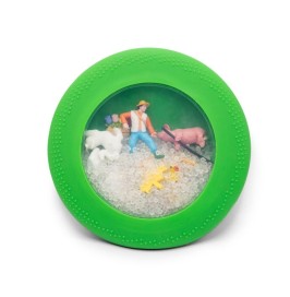 Bolsa sensorial verde PEEKABOO de granja de Jellystone Designs