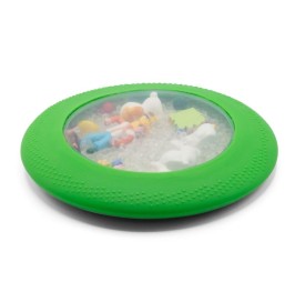 Bolsa sensorial verde PEEKABOO de granja de Jellystone Designs