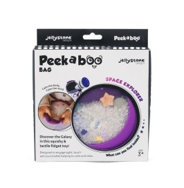 Bolsa sensorial morado PEEKABOO de galaxia de Jellystone Designs
