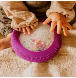 Bolsa sensorial morado PEEKABOO de galaxia de Jellystone Designs