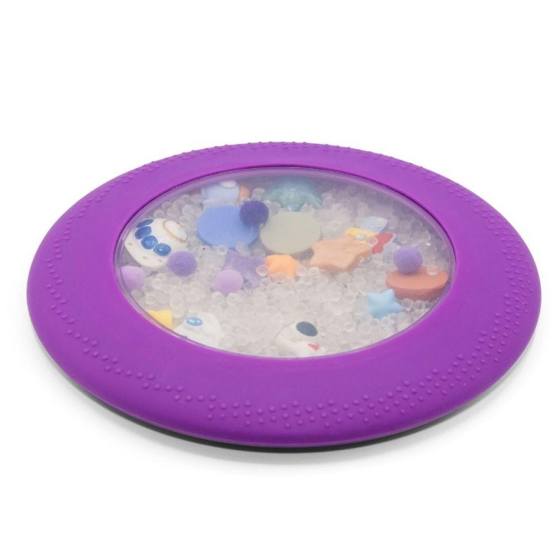 Bolsa sensorial morado PEEKABOO de galaxia de Jellystone Designs