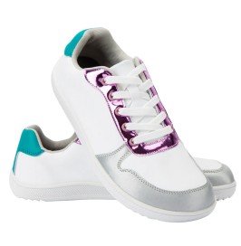 Zapatillas deportivas ZZFaber blancas con detalle multicolor de brillo