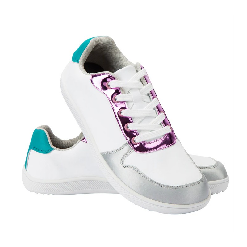 Zapatillas deportivas ZZFaber blancas con detalle multicolor de brillo
