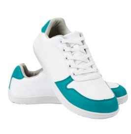 Zapatillas deportivas ZZFaber blancas con detalle verde
