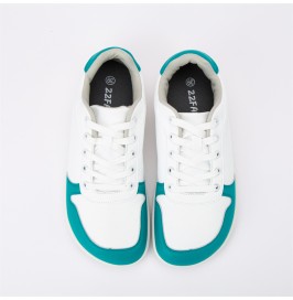 Zapatillas deportivas ZZFaber blancas con detalle verde