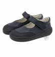 Merceditas Colegial Respetuosa Niña Azul Marino Velcro Piruflex