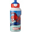 Botella de Agua Spiderman Pop Up 400 ml de Mepal Botella de Agua Spiderman Pop Up 400 ml de Mepal