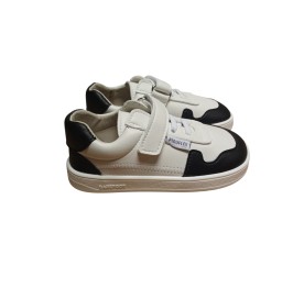 Zapatillas Deportivas Barefoot Blanca y Negra Piruflex