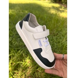 Zapatillas Deportivas Barefoot Blanca y Negra Piruflex