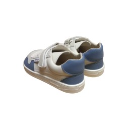 Zapatillas Deportivas Barefoot Blanca y Celeste Piruflex