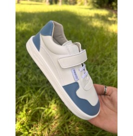 Zapatillas Deportivas Barefoot Blanca y Celeste Piruflex