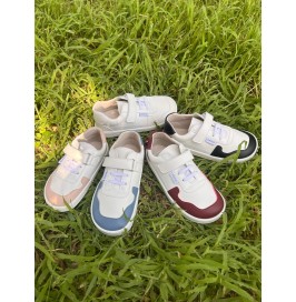 Zapatillas Deportivas Barefoot Blanca y Nude Piruflex