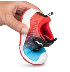 Deportivas de textil respetuosas Flyknit negro rojo de Chetto