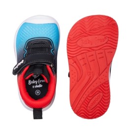 Deportivas de textil respetuosas Flyknit negro rojo de Chetto