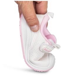 Deportivas de textil respetuosas Flyknit blanco rosa de Chetto