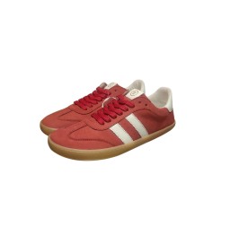Zapatilla Barefoot de Piel Rojo de Chetto