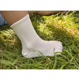 Calcetines Blanco Roto Altos de compresión