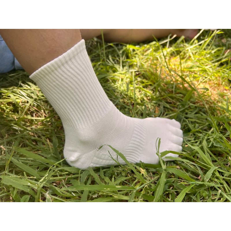 Calcetines Blanco Roto Altos de compresión