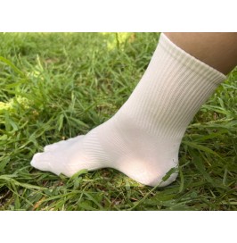 Calcetines Blanco Roto Altos de compresión