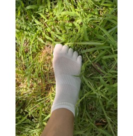 Calcetines Tobillero Blanco de Tejido Fresco 36-40