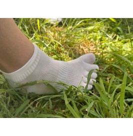 Calcetines Tobillero Blanco de Tejido Fresco 36-40