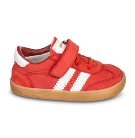 Zapatilla Deportiva Bebé Barefoot de Piel Rojo Chetto