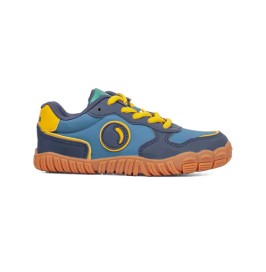 Deportivas Impermeables Micro Nobuck Azul-Amarillo de Gorila