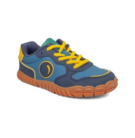 Deportivas Impermeables Micro Nobuck Azul-Amarillo de Gorila