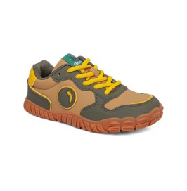 Deportivas Impermeables Micro Nobuck Kaki-Amarillo de Gorila