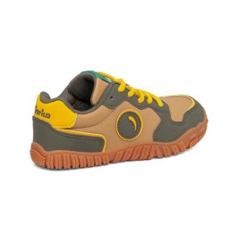 Deportivas Impermeables Micro Nobuck Kaki-Amarillo de Gorila
