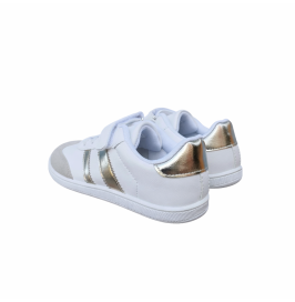 Zapatillas Deportivas barefoot blanco dorado