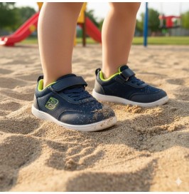 Zapatillas Deportivas de Tejido Barefoot Azul Marino