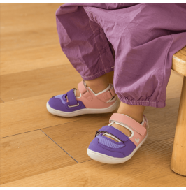 Sandalias Respetuosas Bebé Popsicle Rosa  LittleBlueLamb