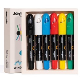 Crayones para cristal, azulejos y papel (6 ud.) Jarmelo