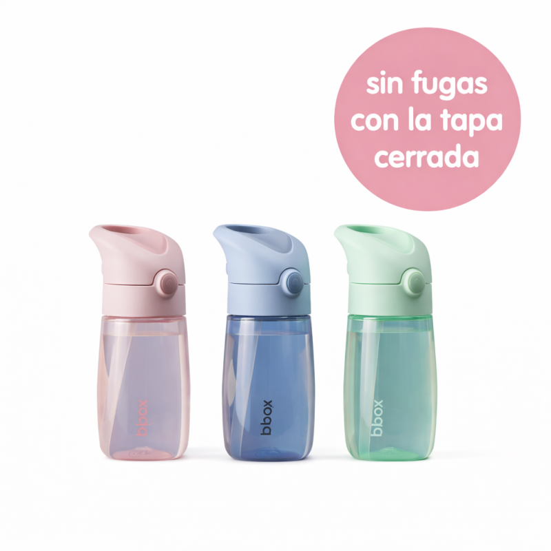 Botella Junior con pajita 380ml B.Box Botella Junior con pajita 380ml B.Box
