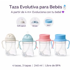 Vasos de aprendizaje b.box | Antigoteo y transición bebé