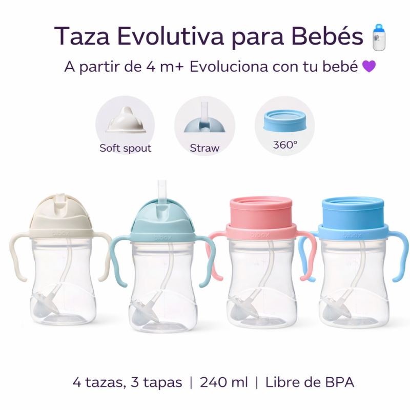 Pack ahorro tazas y vasos bebé 3 en 1 B.Box Pack ahorro tazas y vasos bebé 3 en 1 B.Box