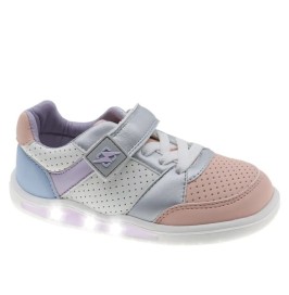 Deportivas barefoot Beppi Plata con luces