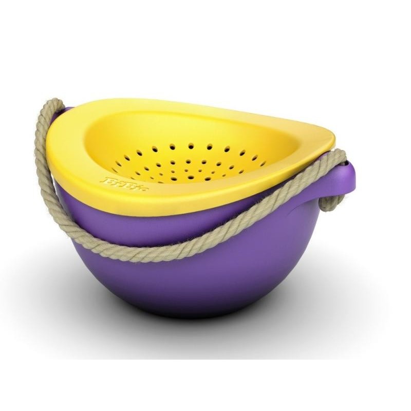Cubo Sensorial Morado con Colador BiBi Toys