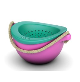 Cubo sensorial rosa turquesa BiBi Toys | Cubo playa niños