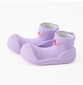 Attipas Butterfly Purple bambú | Escarpines barefoot bebé