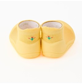 Attipas Bird Yellow   bambú | Escarpines barefoot bebé