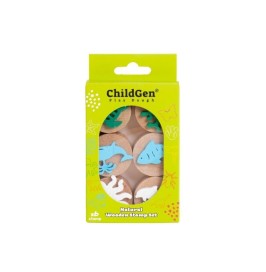 Sellos de madera océano niños | Set sensorial 6 piezas