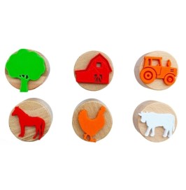 Sellos de Madera Granja 6 und. ChildGen