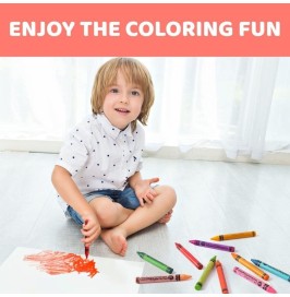 Crayones lavables 24 colores | Cubo infantil