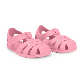 Calzado barefoot niños ROSA PVC | Flexible, sin drop y puntera amplia
